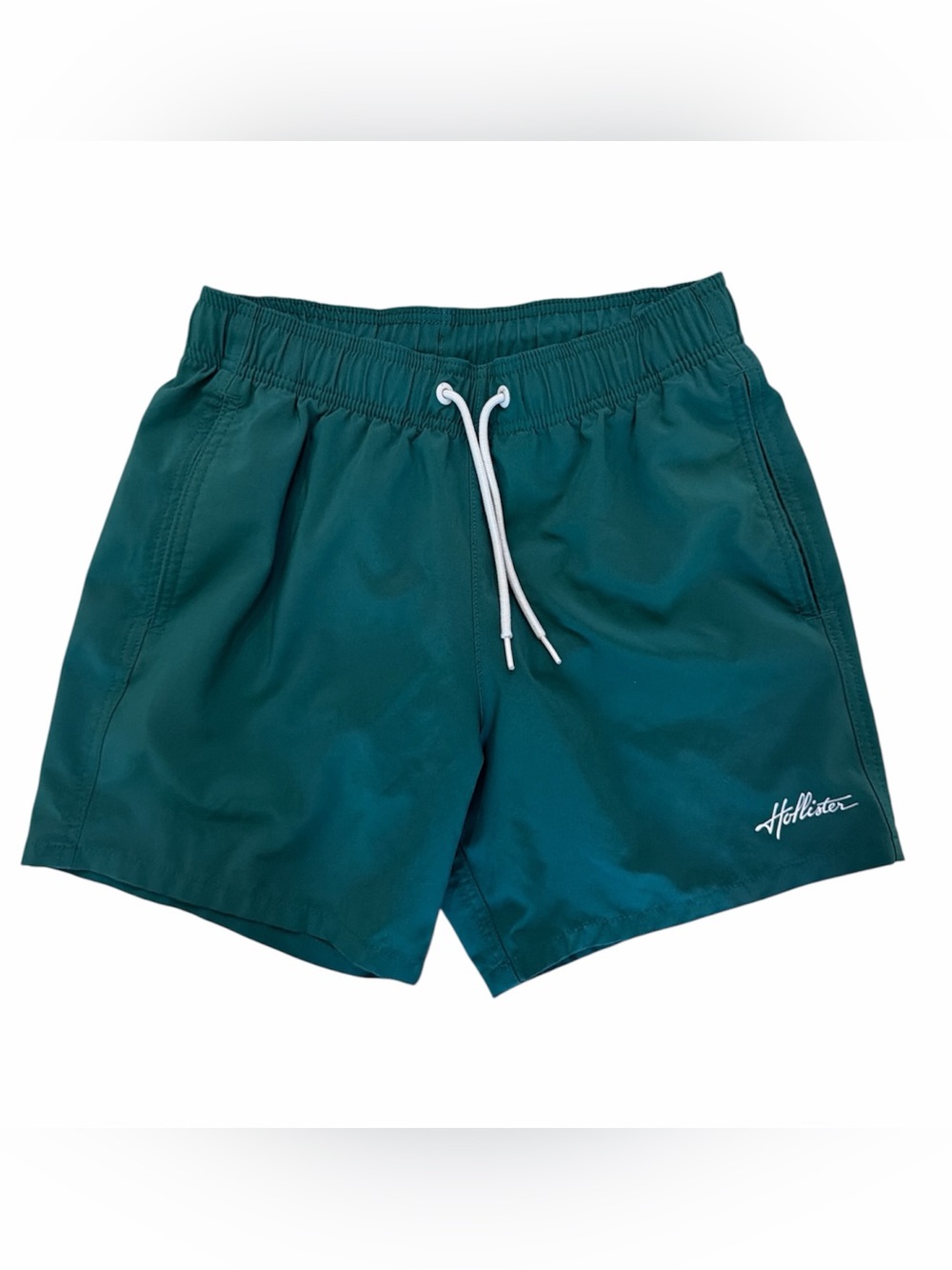 Hollister Teal Elastic Waist Swim Shorts